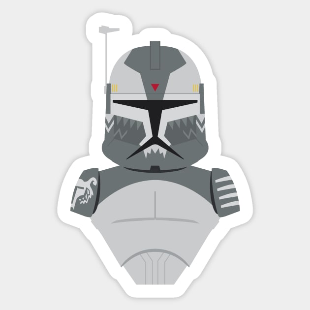 Commander Wolffe phase 1 v1 sticker Sticker by camerongillum